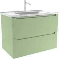 Тумба под раковину ЗОВ Дион D60F 59 см, подвесная, фисташковый матовый