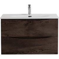 Тумба под раковину BelBagno Marino Rovere Nature Grigio MARINO-CER-N-800-2C-SO-RNG-P 79,6 см, подвесная, дуб Grigio