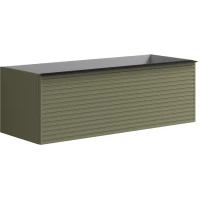 Тумба под раковину Onsen Pixel Verde Salvia 68-BP-122-S1-M57 120 см, подвесная, шалфей зеленый матовый