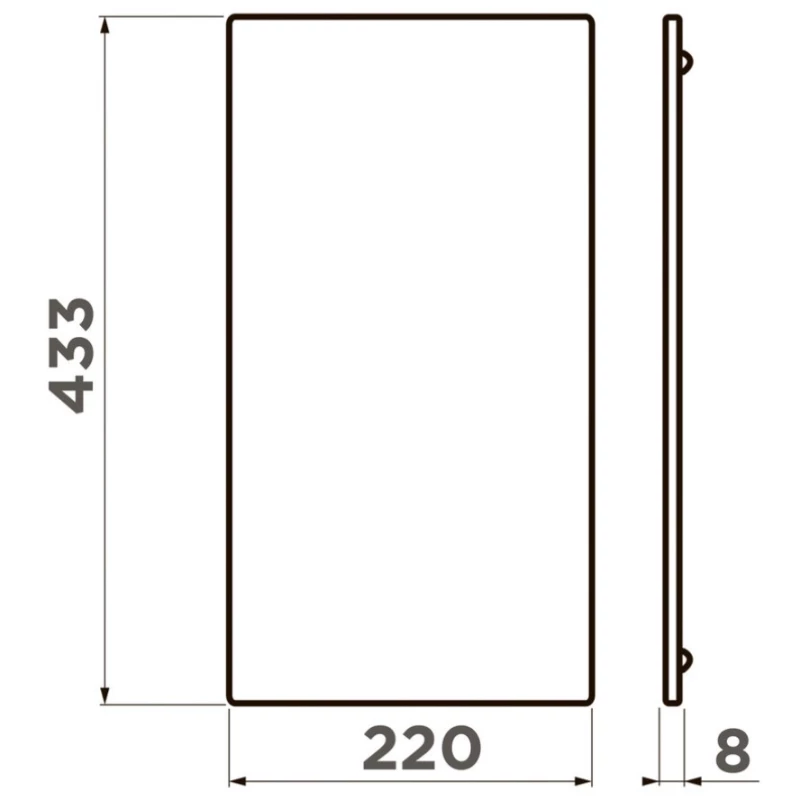 Разделочная доска 43,3x22x0,8 см Omoikiri CB-Sintesi-M-WD wood 4999097