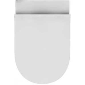 Изображение товара унитаз подвесной berges puma xl 082126  безободковый, с сиденьем микролифт, белый