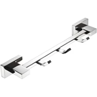 Планка с крючками Belz B90215-3 для ванны, хром
