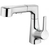 Смеситель для раковины Wonzon & Woghand WW-121B108-CR с выдвижным изливом, хром