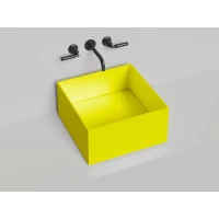 Раковина-чаша Salini S-Stone Armonia Square 02 130522MF 45x45 см, накладная, покраска по RAL матовый полностью