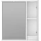 Зеркальный шкаф Brevita Balaton BAL-04075-01-П 73x80 см R, с подсветкой, выключателем, белый матовый - 3