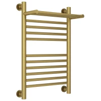 Полотенцесушитель водяной 600x400 состаренная латунь Сунержа Богема с полкой+ 051-0223-6040