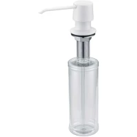 Дозатор для жидкого мыла Zorg ZR-20 WHITE 350 мл, встраиваемый, для кухни, белый