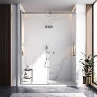 Душевая дверь Veconi Vianno VN75GR-160-01-C4 159 см, профиль графит матовый, стекло прозрачное