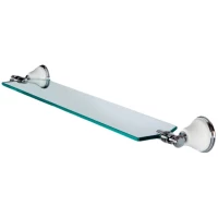 Полка стеклянная 71 см белый/хром Tiffany World Harmony TWHA018bi/cr