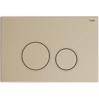 Кнопка смыва Рехау Nova Orb 001 19102251001 для инсталляции, золотой матовый