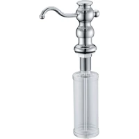 Дозатор для жидкого мыла Zorg ZR-25 CR 350 мл, встраиваемый, для кухни, хром