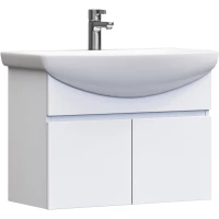 Тумба под раковину Vigo Wing tp.WIN.BAL.70.2D белый 66 см, подвесная, белый