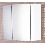 Изображение товара зеркальный шкаф 74x63 см белый глянец comforty лаура 00003121083
