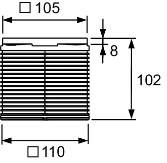 Душевой трап 105x105/50 мм хром Tece TECEdrainpoint S KDP-S120 - фото 2