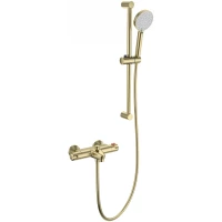 Термостат для ванны Wonzon & Woghand WW-C2001-A-BG с душевым гарнитуром, золотой матовый