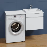 Тумба белый глянец 58,5 см Санта Марс 700306