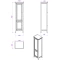 Шкаф-колонна напольная левая белый Tiffany World Veronica Nuova VER2050S-B - 2