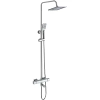 Душевая система Savol S-GR90C1-A 207 мм, с термостатом, хром