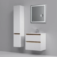 Комплект мебели белый глянец 65 см Am.Pm X-Joy M85AFHX0652WG + M85AWCC0652WG + M91AMOX0653WG