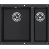 Кухонная мойка KuchenStern Ku-Granit Under 60-2 102AN10 55,5x46 см, антрацит
