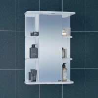 Зеркальный шкаф 50x70,5 см белый глянец Санта Герда 101018