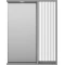 Зеркальный шкаф Brevita Balaton BAL-04065-01-01П 62,5x80 см R, с подсветкой, выключателем, белый матовый/серый матовый - 1