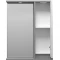 Зеркальный шкаф Brevita Balaton BAL-04065-01-01П 62,5x80 см R, с подсветкой, выключателем, белый матовый/серый матовый - 3