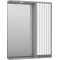 Зеркальный шкаф Brevita Balaton BAL-04065-01-01П 62,5x80 см R, с подсветкой, выключателем, белый матовый/серый матовый - 2