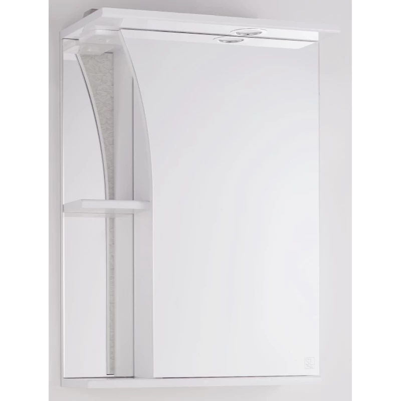 Зеркальный шкаф 50x73 см белый глянец Style Line Виола ЛС-00000117