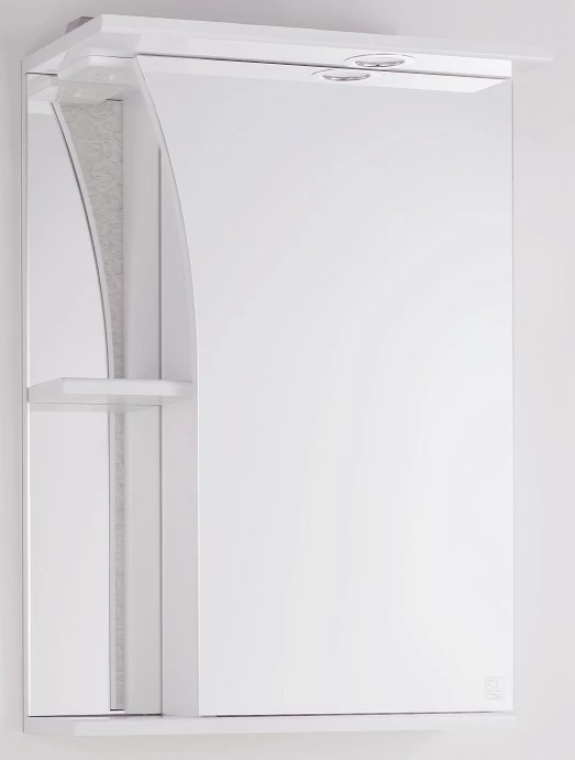 Зеркальный шкаф 50x73 см белый глянец Style Line Виола ЛС-00000117 виола германика 0 1 г