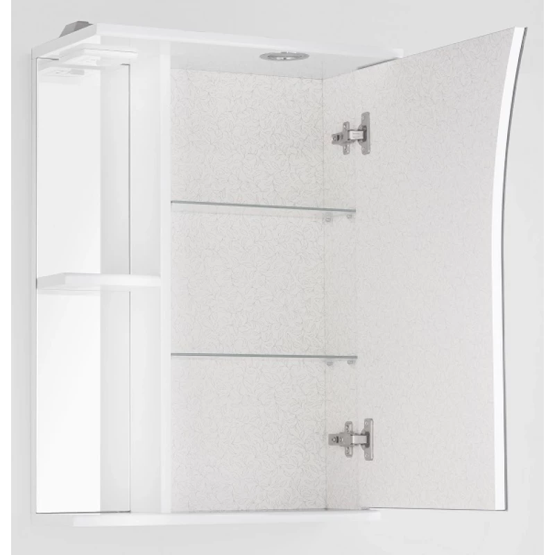 Зеркальный шкаф 50x73 см белый глянец Style Line Виола ЛС-00000117