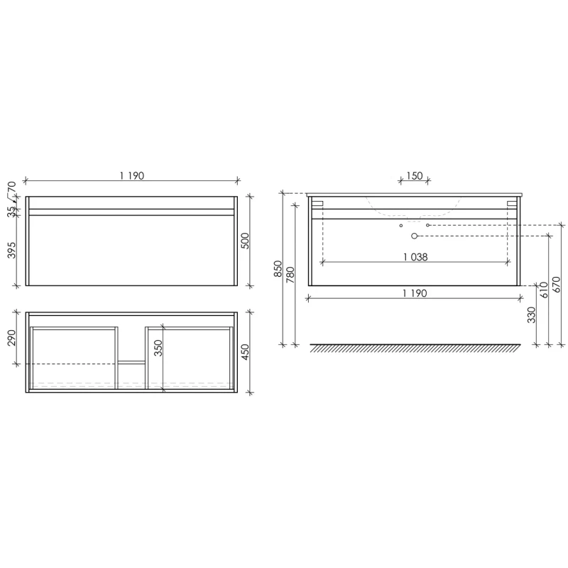 Комплект мебели дуб бардолино/белый глянец 121 см Sancos Smart SM120-1E + CN7006 + AR1200