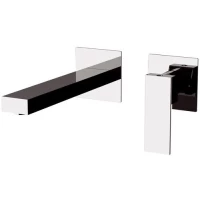 Смеситель для раковины Remer Q-Design QD15P встраиваемый, без донного клапана, хром