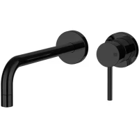 Смеситель для раковины Gessi Via Tortona 44825#299 встраиваемый, без донного клапана, черный матовый