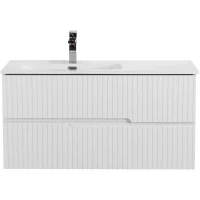 Тумба под раковину Cezares Duet DUET-N-1000-2C-SO-BL-L 100 см L, подвесная, Bianco Lucido