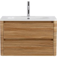 Тумба под раковину Cezares Relax RELAX-800-2C-SO-RC-P 79,6 см, подвесная, дуб карамельный