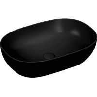 Раковина-чаша CeramaLux 78327-1MB 61x41 см, накладная, черный матовый