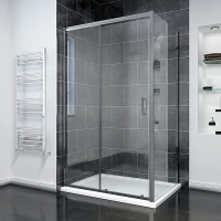 Душевой уголок Veconi Rovigo RV055GM-110100-01-C8 110x100 см, профиль оружейная сталь матовый, стекло прозрачное