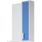 Зеркальный шкаф 50x70 см белый глянец/синий матовый R Corozo Колор SD-00000709 - 3