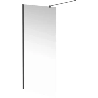 Неподвижная перегородка 90 см Kerama Marazzi Vetro VE.90.WI.BLK.M прозрачное