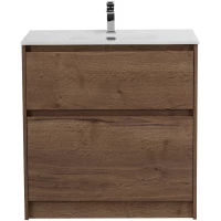 Тумба под раковину BelBagno Kraft KRAFT39-800/390-2C-PIA-RT 80,5 см, напольная, Rovere Tabacco