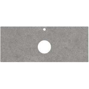 Изображение товара столешница 117 см серый матовый для накладных раковин kerama marazzi plaza next фондамента pl1.dl500920r\120