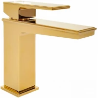 Смеситель для раковины Hansberge H1070GO золотой