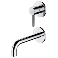 Смеситель для раковины Omnires Y Y1215NCR встраиваемый, без донного клапана, хром