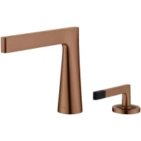Смеситель для раковины Boheme Duo 161-BRB бронза матовая
