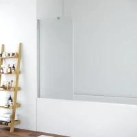 Шторка на ванну Vegas Glass EV ST 76 08 10 L 76 см, профиль хром, стекло сатин