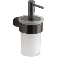 Дозатор для жидкого мыла Gedy Pirenei PI81(81) 140 мл, настенный, оружейная сталь