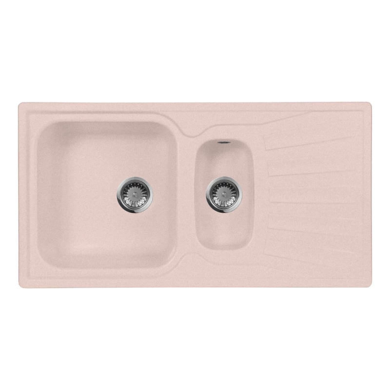Кухонная мойка AquaGranitEx розовый M-09K(315)