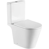 Унитаз-компакт Aquatek Бетта AQ1363B-00 безободковый, с сиденьем микролифт, белый