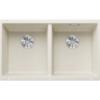 Кухонная мойка Blanco Subline 350/350-U InFino 527164 75,5x46 см, мягкий белый